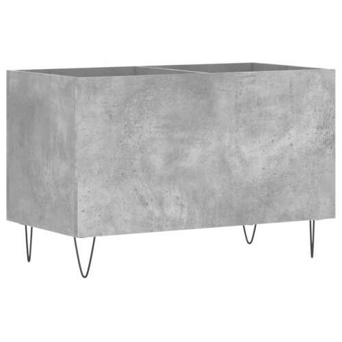 Betonszürke szerelt fa hanglemezszekrény 4 lábbal, 74,5x38x48 cm - TV és médiatároló bútor