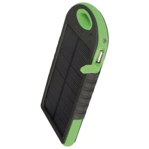Szögletes nézet a SolarPower 10000mAh vízálló napelemes power bankról - Sumker