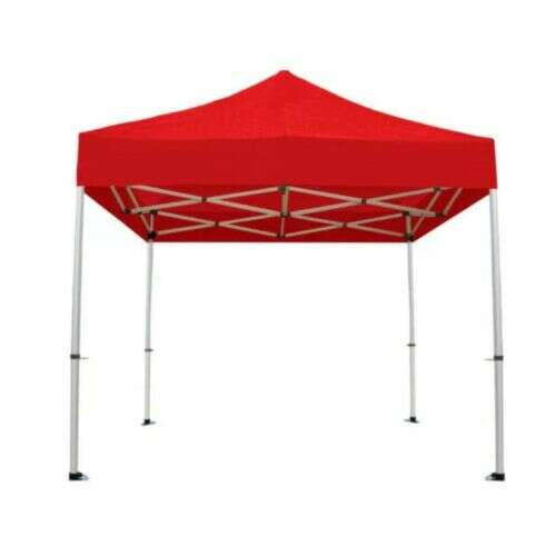 Roter 3x6 Meter Gartenpavillon aus Metall