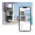 Inteligens 2 Kamerás, 4MP-es, 360°-ban Forgatható, Wifi/4G Térfigyelő Kamera, security camera connected to a smartphone app, live view, two-way audio, motion detection