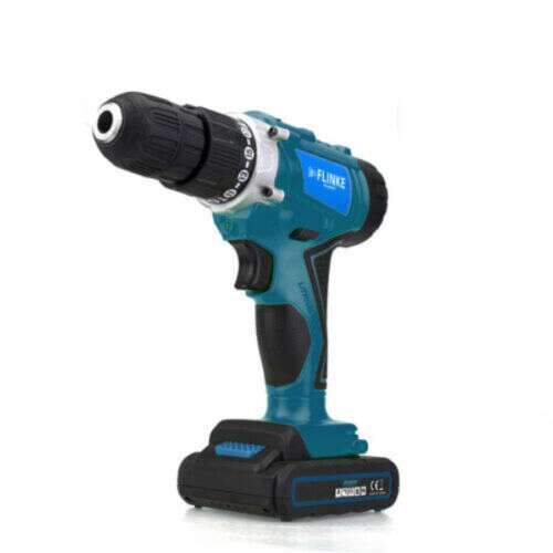 Flinke burghiu cu acumulator, 24V, FK-8015, albastru, unealtă