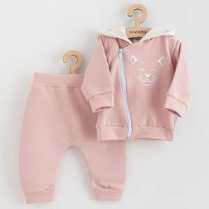 New Baby Baba szabadidő nadrág és pulóver New Baby Animals Cat régi rózsaszín színű 12-18 hó (86 cm) 94932945 Gyerek melegítők - 86