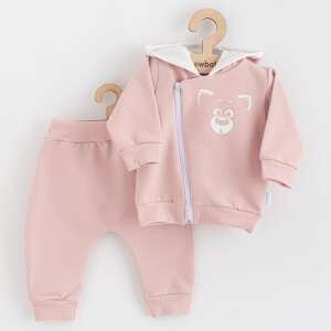New Baby Baba szabadidő nadrág és pulóver New Baby Animals Bear régi rózsaszín színű 12-18 hó (86 cm) 94932946 Gyerek melegítők - 86