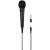 Hama DM20 dynamic microphone, black, with 3.5mm and 6.35mm jack