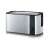 Severin AT2590 stainless steel toaster with 4 slots, bread toasting, bagel, defrost, reheat functions