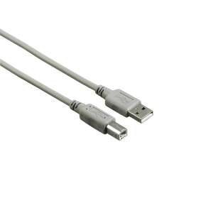 Kábel USB Hama Fic Eco A-B, 1,5 m, sivý