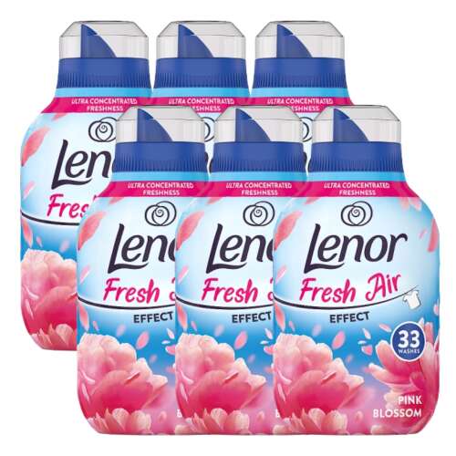 Lenor Fresh Air Effect Pink Blossom Fabric Rinse 198 Wäschen 6x462ml