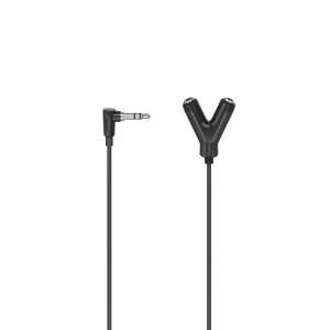 Hama Fic 3,5 mm stereo jack rozdeľovač adaptér, čierny