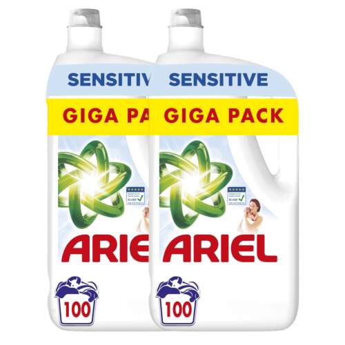 Ariel Sensitive & Baby Folyékony Mosószer 2x5L-200 mosás