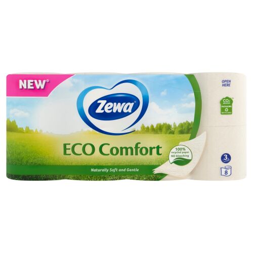 Zewa Eco Comfort 8 tekercses 3 rétegű toalettpapír csomag