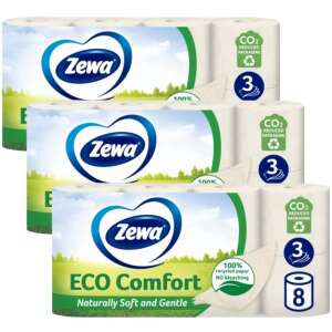 Zewa Eco Comfort 3-lagiges Toilettenpapier 3x8 Rollen 88853006 Toilettenpapier