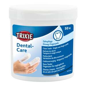 Trixie Dental-Care Einweg-Fingerpads für Hunde und Katzen, 50 Stück - Trixie