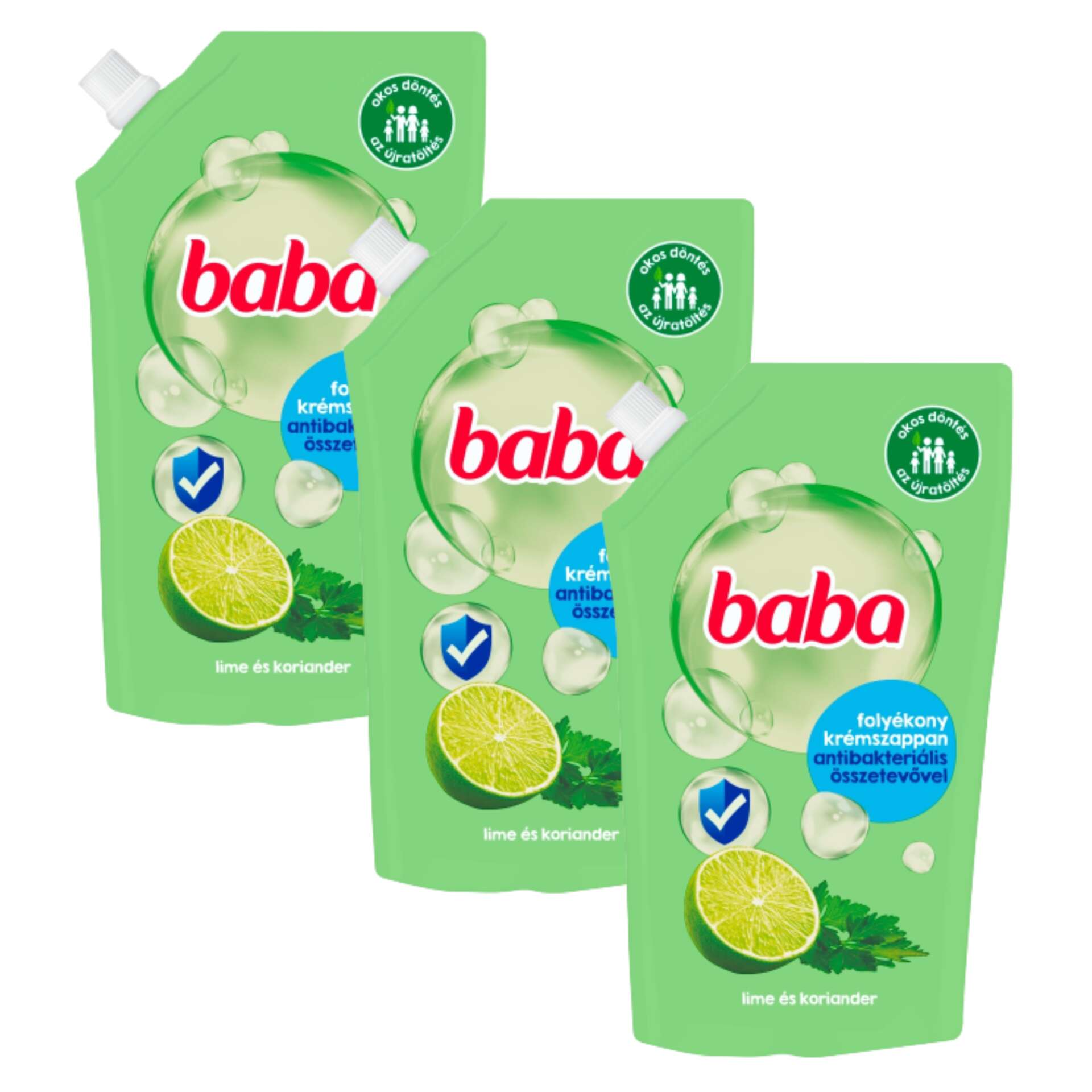 E-shop Detské antibakteriálne tekuté mydlo Lime 3x500ml