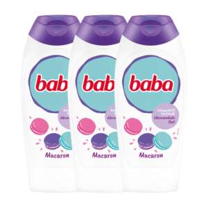 3 pakiranja Baba Macaron Baby kupka s mirisom slatkog badema, 400ml - Baba