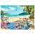 Ravensburger 1000 piece puzzle, The Shell Collector, beach scene with shells, jewelry box, and beach accessories