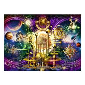 Ravensburger Naprendszer puzzle, 500 darab, asztrológia, csillagászat, bolygók, csillagok, űr, fogaskerekek, óramű, bonyolult, részletes, színes, felnőtt puzzle, kihívást jelentő puzzle, szórakoztató puzzle - Ravensburger