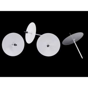 Set 4 suporturi pentru lumanari cu tepusa 5,4 cm, Alb 74725113