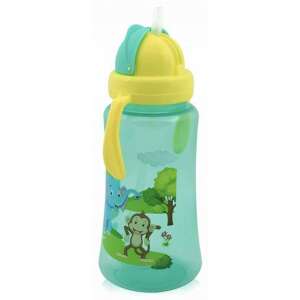 Baby Care Szafari szívószálas sportitató 330 ml - green 67061742 