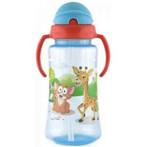 Baby Care Szafari szívószálas sportitató 330 ml - blue 67063282 Itatópohár, pohár