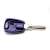 Fiat car key housing with transponder
