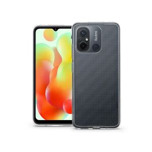 Xiaomi Redmi 12C clear case on phone, transparent silicone cover - Phone Case