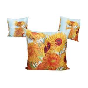 Van Gogh Napraforgók díszpárna, 45x45 cm - Díszpárna