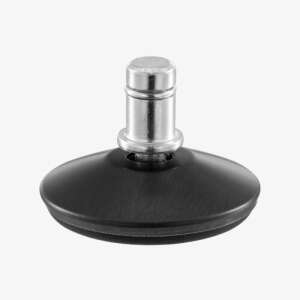 Kwmobile office chair glide, black, steel, 10mm rod - Office chair caster