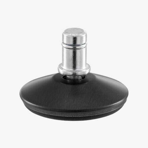 Kwmobile podkładka do krzesła biurowego, czarna, stal, pręt 10 mm