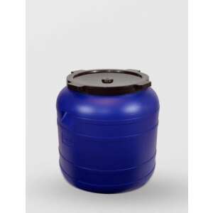 Sterk 150 literes kék műanyag hordó csavaros kupakkal - Hordó