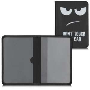 Kwmobile Car Document Holder, Black/White, Eco-Leather, 50104.01