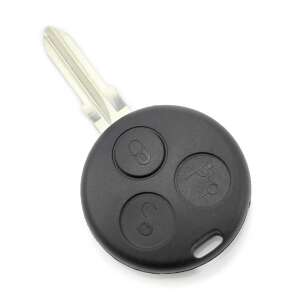 Mercaton® 3 button key housing for smart keys, black - Carguard