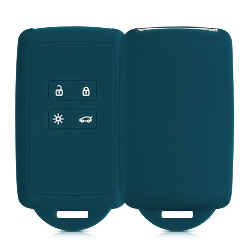 Калъф за ключове kwmobile за Renault/Dacia 4 бутона - Keyless Go, силикон, син, 48035.57 131503834
