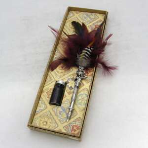 Mártogatós toll szett tollal, tintával és díszdobozzal - Rubinato