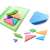 Magnetic Tangram puzzle book with 96 patterns, colorful wooden pieces, and a booklet for kids