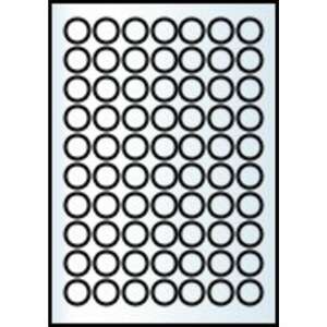 RayFilm R0100 2525KF 25 mm-es kerek lézercímkék, 70 címke/ív, 1000 ív/doboz - Irodai papíráru