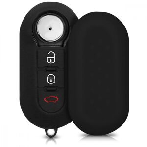 Fiat/Lancia 3-Button Silicone Key Cover, Black, 43621.01