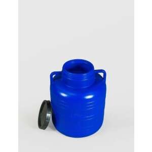 80 literes kék műanyag Sterk víz tartály csavaros kupakkal és fogantyúkkal - Hordó