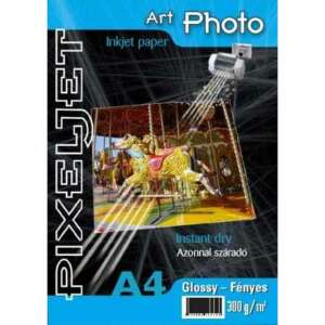 Pixeljet A4 Art fényes inkjet fotópapír 300gr. 10 ív + Akció: A6 fényes 260gr. 5ív 67077419 