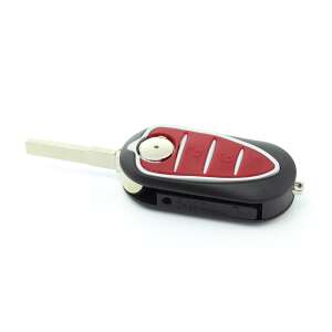 Alfa Romeo car key housing with 3 buttons, black and red, CARGUARD - Carguard