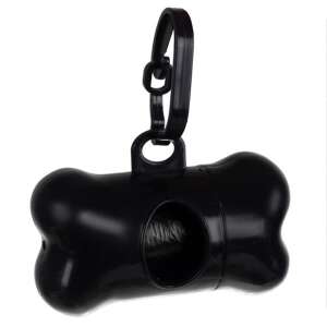 Black bone shaped dog poop bag dispenser - Pet Care