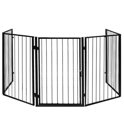 Bővíthető kandalló védőrács zárható ajtóval - szikrafogó, parázsfogó - 304 x 74,5 cm (BB-2961) 99360962