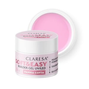 Claresa żel budujący Soft&Easy gel panna cotta 90g  134091630 - Sztuczny żel budujący paznokcie