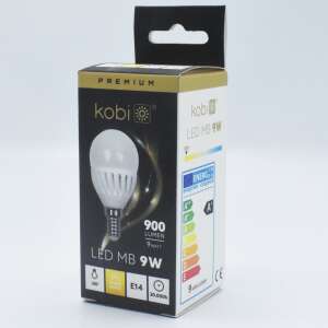 Gömb alakú LED izzó 9W (90W), E14, 900 lm, meleg fény (3000K), Kobi 67081954 