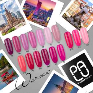 Warsaw P15 Gél lakk Színpaletta, 11ml, 12 árnyalat, Körömlakk Színminták - Nono