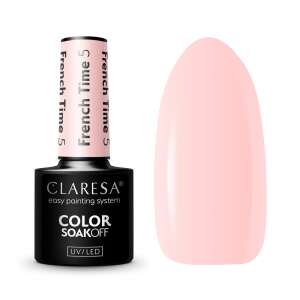 Claresa French Time 5 Gel Polish, einfaches Lackiersystem, UV/LED, 5g - Nagelpflege