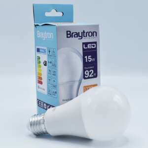 Braytron 15W (92W) LED light bulb, E27 base, A60 shape, 1320 lumens, 4000K natural white, opal - Lamp & Lighting