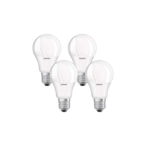 Set 4 becuri led 8.5W (60W), E27, 806 lm, 2700 K lumina calda, Osram