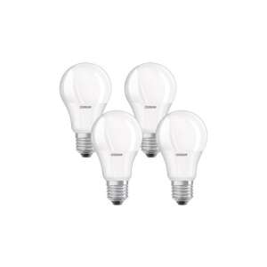 4 pachete beci LED Osram, 8,5W (echivalent 60W), soclu E27, lumină albă caldă - Osram Becuri