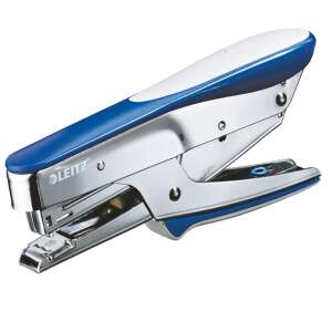 Leitz 5545 blue stapler, front view - Office Supply