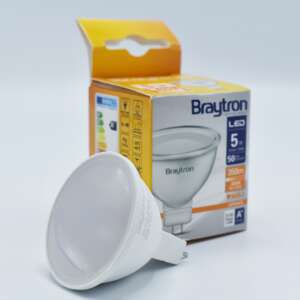 MR16 5W (50W) LED bulb, GU5.3, 350lm, 110°, warm light (3000K), opal, Braytron 67085166 - Nonbrand Bulb